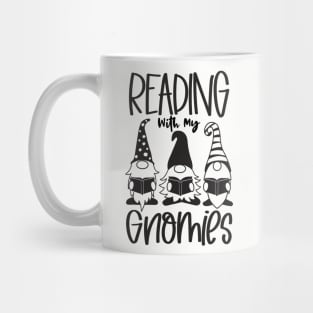 reading with my gnomies Mug